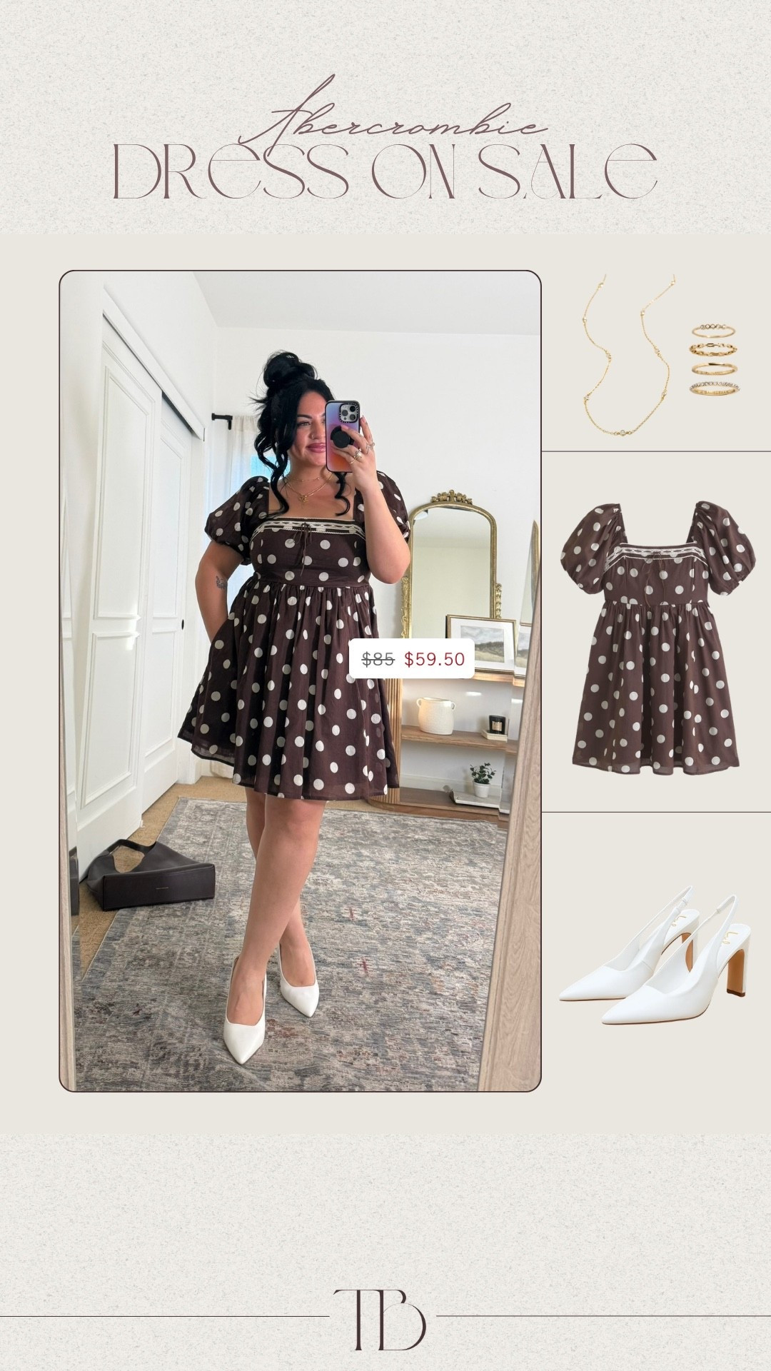 @abercrombie dress under $60 now!!!

size large!!

Abercrombie, Abercrombie dresses, spring dresses, puffy sleeve dress, white heels dress, gold jewelry, midsize dresses, Tori block 

#LTKSeasonal #LTKootd #LTKSaleAlert