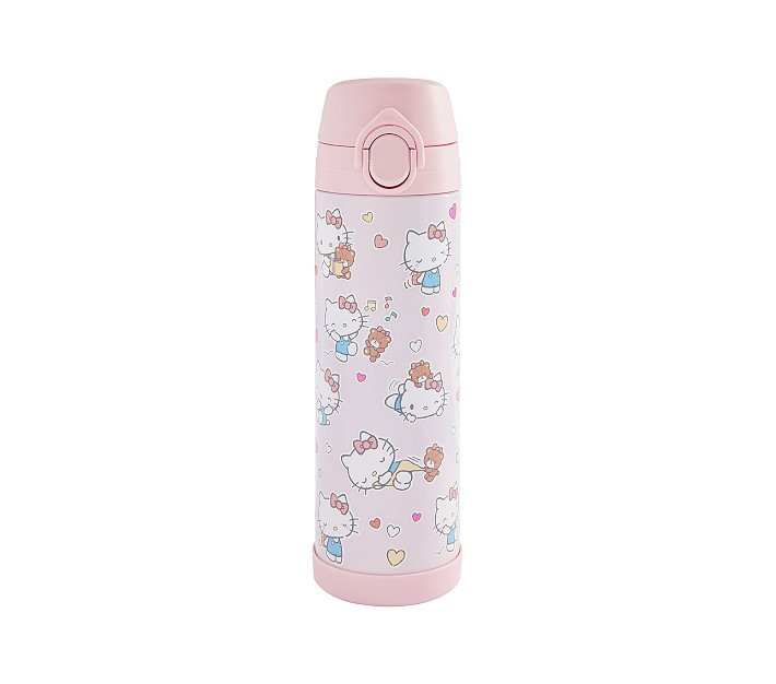 Mackenzie Hello Kitty® Hearts Glow-in-the-Dark Water Bottles | Pottery Barn Kids