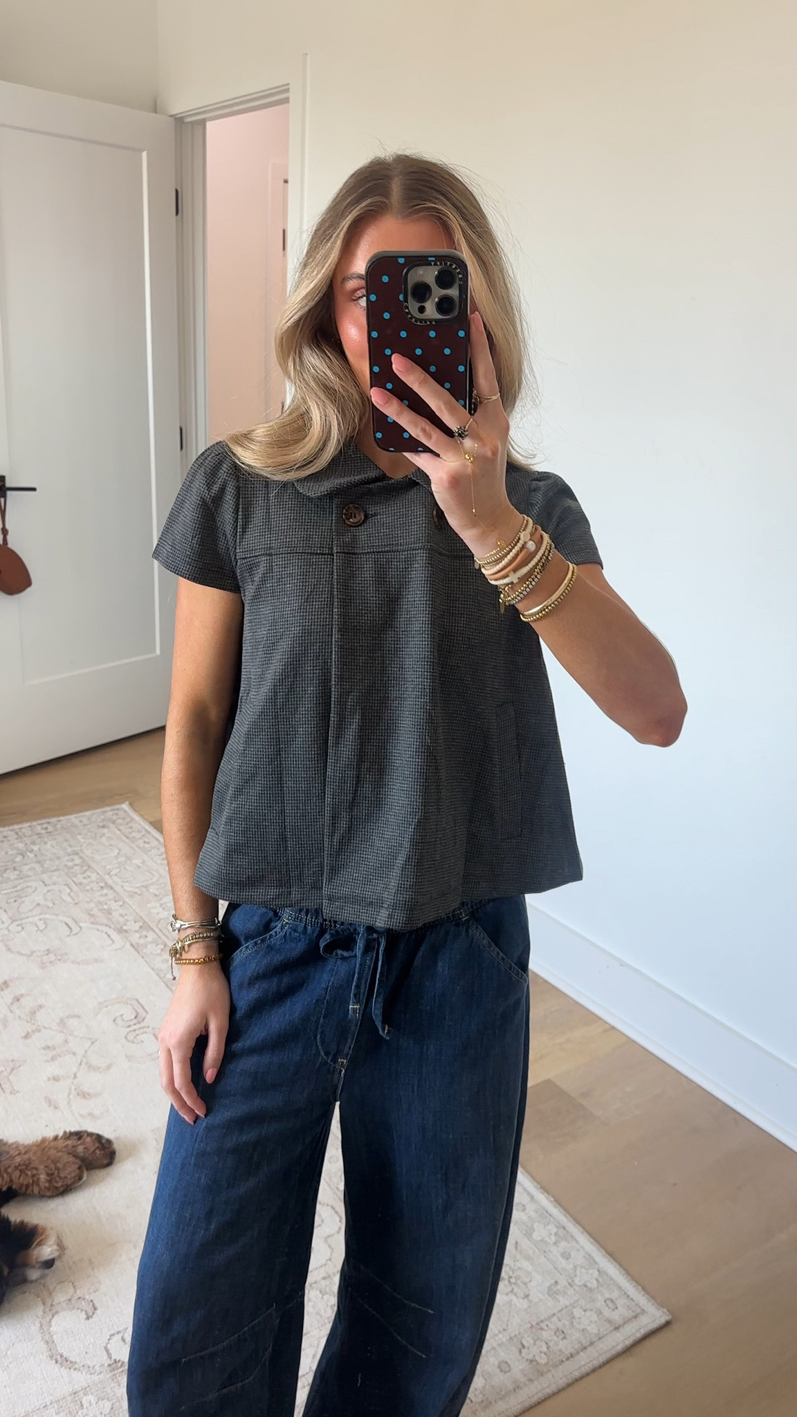 Amazon size small Womens Peter Pan Collar Shirts Short Sleeve Button Down Cropped Babydoll Tops


#LTKootd #LTKWorkwear #LTKSaleAlert