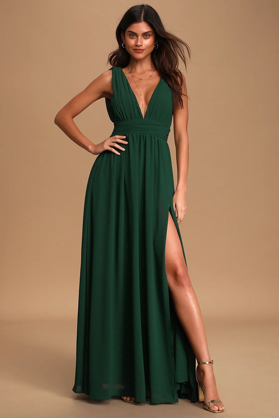 Heavenly Hues Forest Green Maxi Dress | Lulus (US)