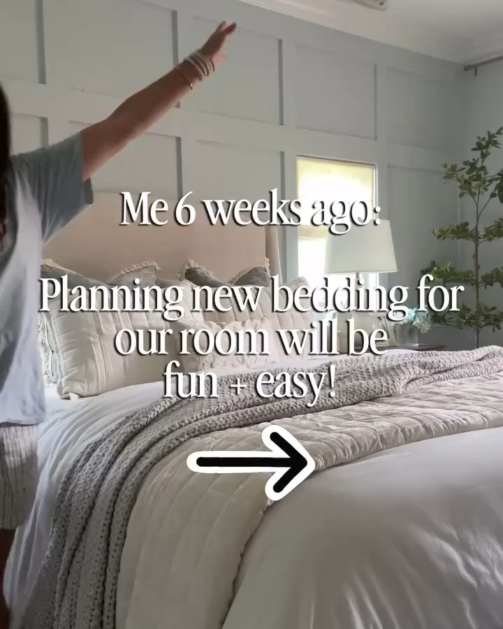 I knew exactly how I wanted this bed to look… apparently finding all the pieces to make it happen was the problem. 😂

11 orders, 8 returns, 7 tablecloths, 2 broken sewing-machine needles and one very helpful mom later, I FINALLY got the soft, layered, expensive-looking bed I had in my head—without buying anything designer…

If you’re shopping for ivory bedding, linen-look headboards, bedroom lamps or affordable designer-looking bedroom decor, learn from my return-line research. 😂

👉Follow your designer friend who decorates on a budget.

bedroom refresh • bedroom decor ideas • ivory bedding • layered bedding • linen headboard hack • affordable bedroom decor • designer bedroom ideas • bedroom lamps • budget bedroom makeover • expensive look for less • designer look for less • affordable home decor • bedroom styling • bedding ideas • budget home decorating