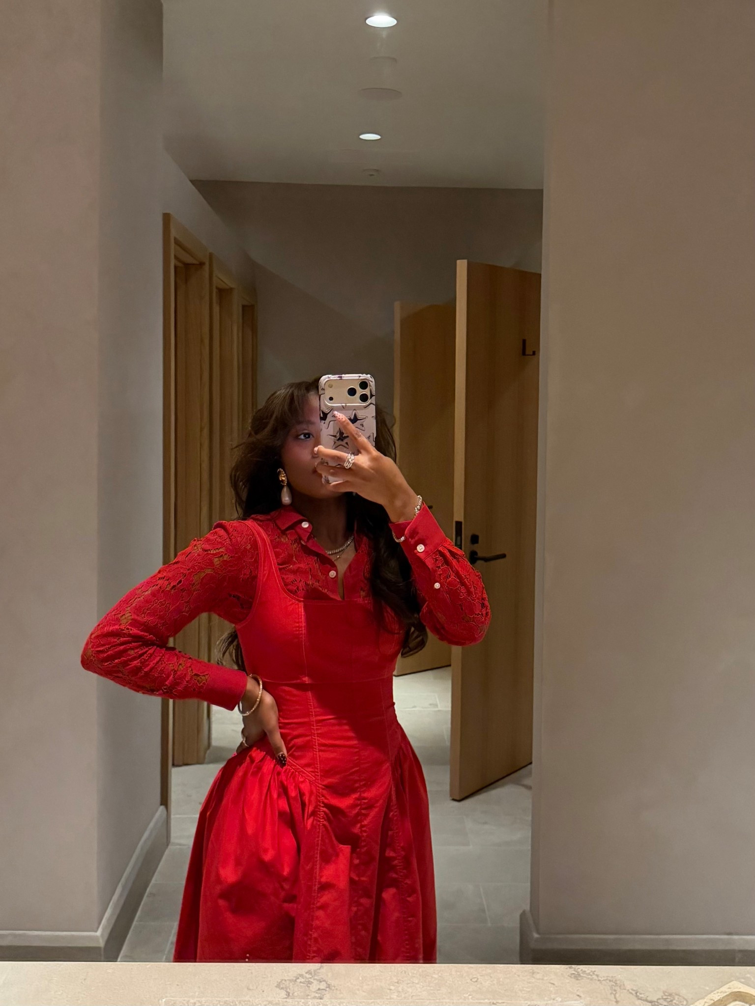The ultimate Valentine’s dinner look ❤️ This structured red midi dress features a cinched waist and romantic lace sleeves for a timeless, feminine silhouette. Styled with crystal-embellished pointed heels for an elevated, head-turning finish.

Perfect for date night, Valentine’s dinner, anniversaries, or any romantic evening event. Classic, polished, and effortlessly confident.

Tap to shop the full look ✨

Valentine’s Day outfit
Red midi dress
Date night dress
Romantic dinner outfit
Elegant red dress
Lace sleeve dress
Valentine’s dinner look
Structured waist dress
Dressy evening outfit
Statement heels
Classic feminine style
Holiday date outfit#LTKValentine

#LTKootd