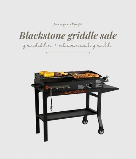 Blackstone griddle on sale! This one is half griddle, half charcoal grill! We love our griddle and use it for burgers, stir fry, eggs/pancakes, bacon, etc!

#LTKhome #LTKSeasonal #LTKsalealert