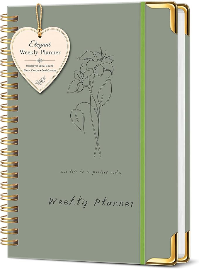 Undated Weekly Planner, Weekly To Do List Notebook with Habit Tracker, A5 | 5.7" x 8", Waterproof... | Amazon (US)