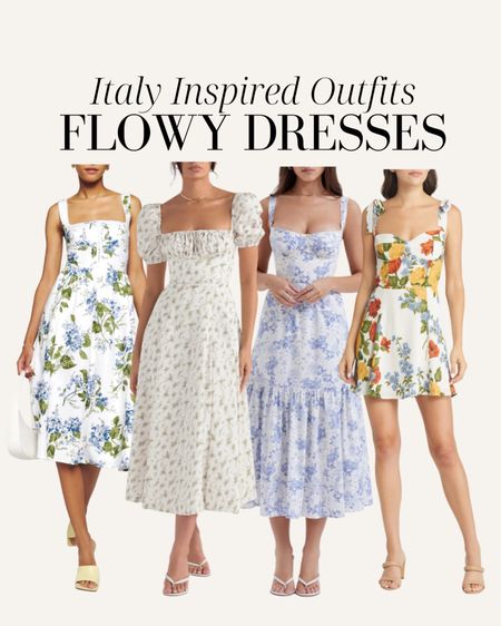 Italy inspired outfits, floral dress, summer dress, vacation dress, Europe outfit 

#LTKstyletip #LTKtravel