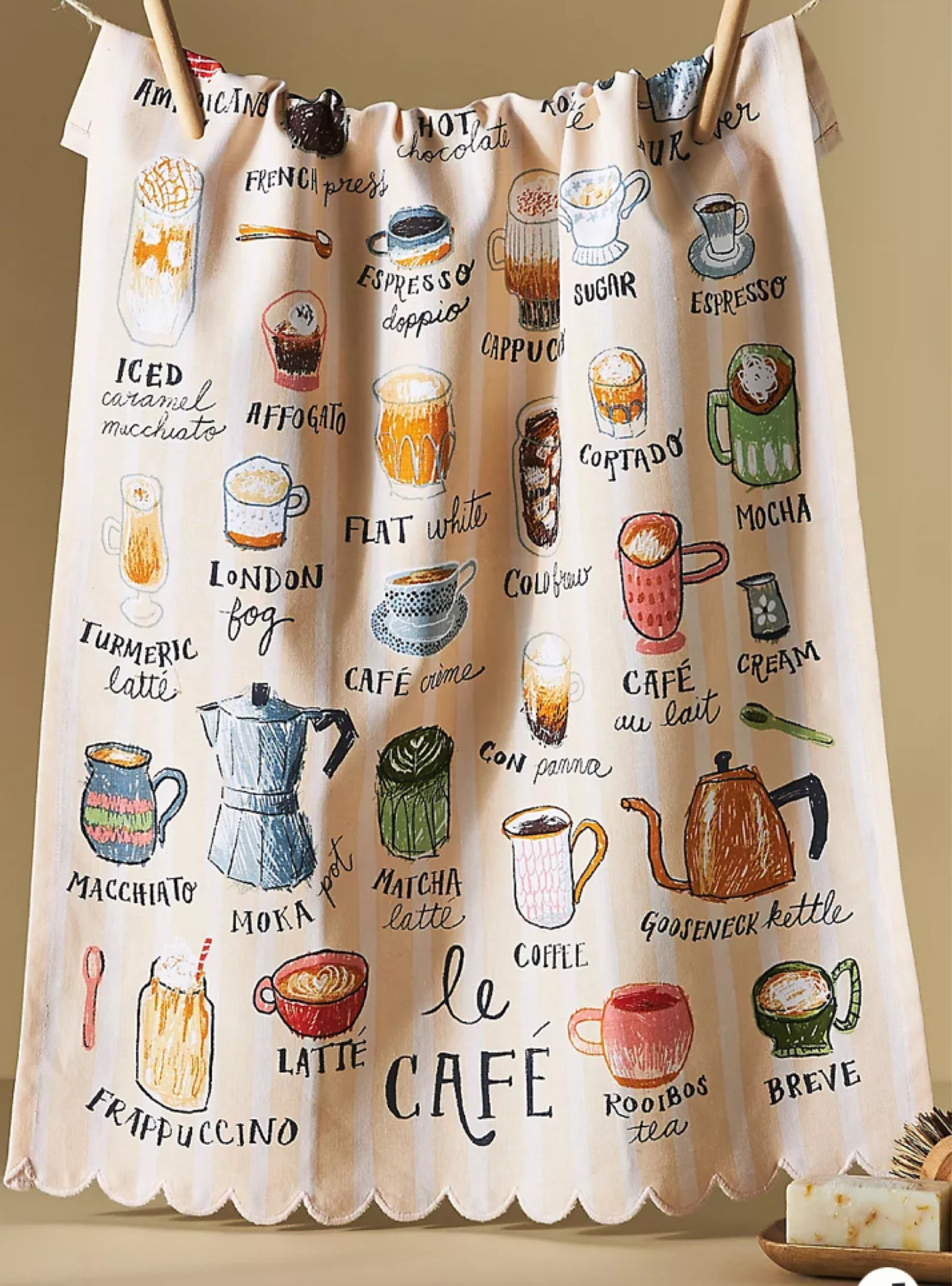 Love this one of a kind kitchen towel 😍

Would be so cute framed and used as wall art ☕️🍵🫖

Le cafe, kitchen, home decor, morning, coffee person, tea, matcha, French, cafe con leche, espresso, latte, hot chocolate, birds, hummingbirds, herbs,  bees, teacher, flowers, vegetables 

#LTKHome #LTKFamily #LTKFindsUnder50