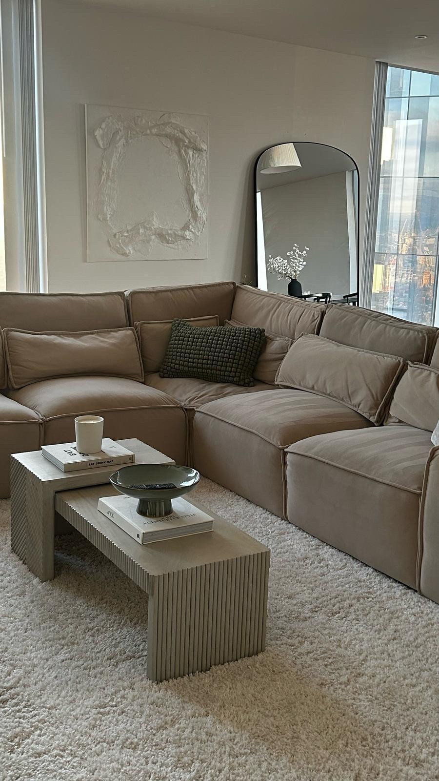 Sofa from Sofaclub 🤎

Interior design, interiors, home wear, living room, coffee table, mirror, L shaped sofa, cushions, candle 

#LTKspring #LTKhome #LTKuk