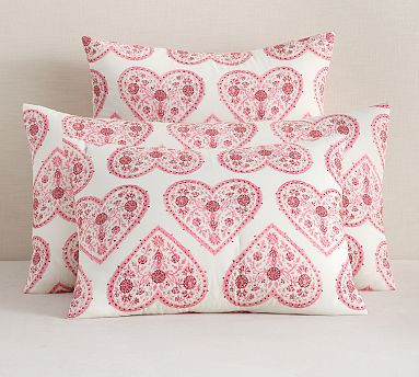 Valentine's Day Heart Comforter Sham | Pottery Barn (US)