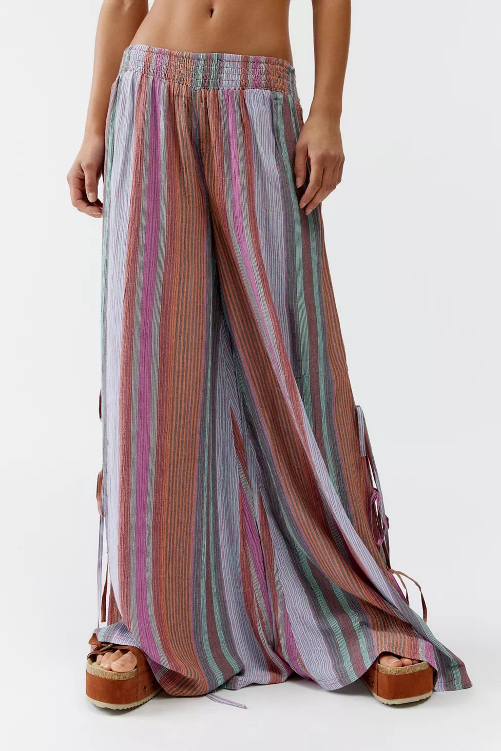 Out From Under Tied Up Gauze Wide Leg Pant | Urban Outfitters (US and RoW)