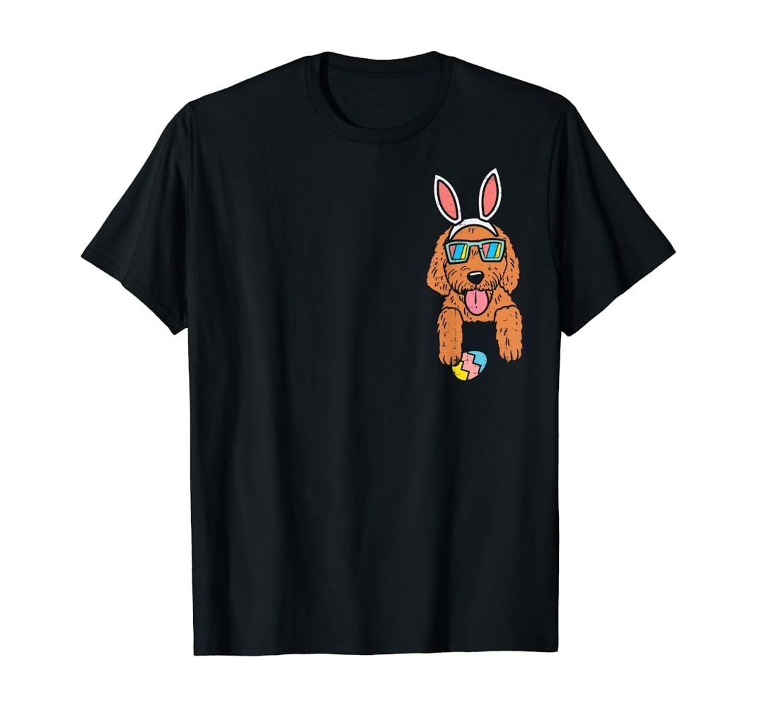 Pocket Goldendoodle Bunny Egg Easter Day Dog Owner Men Women T-Shirt | Amazon (US)