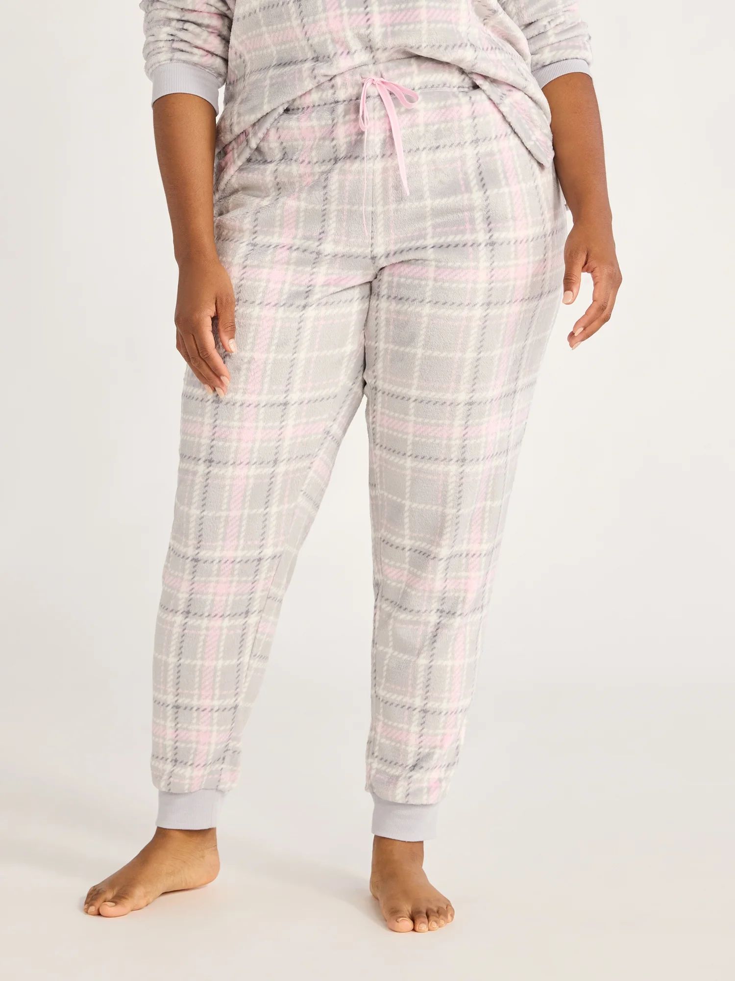 Joyspun Women's and Women's Plus Plush Sleep Jogger Pants, Sizes XS-3X | Walmart (US)