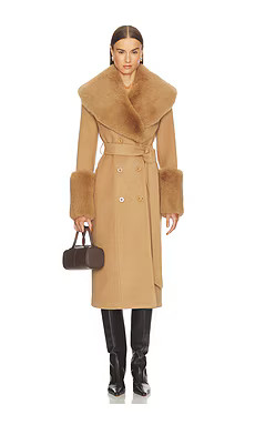 LOBA Charlotte Coat in Camel from Revolve.com | Revolve Clothing (Global)