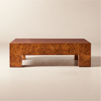 Click for more info about Scatola Square Brown Burl Wood Coffee Table + Reviews | CB2