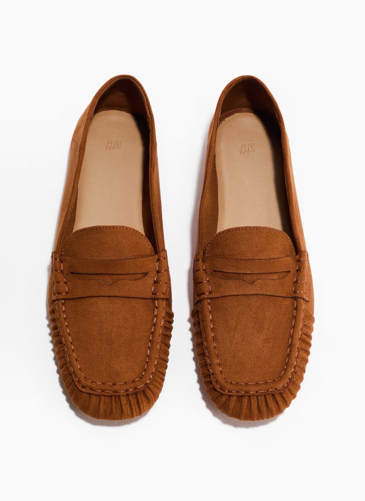 Camel faux suede loafers 

#LTKFindsUnder50 #LTKSeasonal