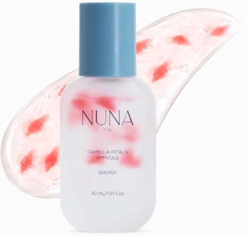 NUNA Camellia Petals Ampoule Peptides Face Serum - Niacinamide, Camellia Japonica, Vitamin C and Centella Asiatica – Anti-Aging, Hydrating, Pore-Refining Serum for Smooth, Radiant Skin, 1.01 fl oz | Amazon (US)