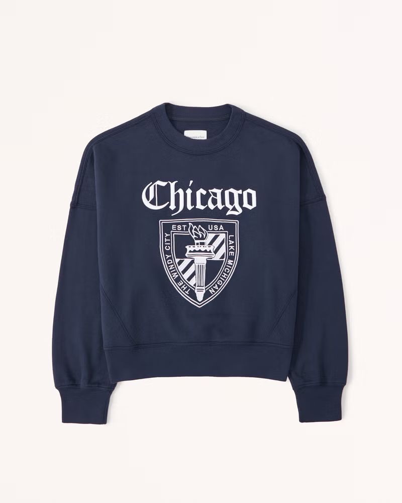 Women's Vintage Academia Sunday Crew | Women's Tops | Abercrombie.com | Abercrombie & Fitch (US)