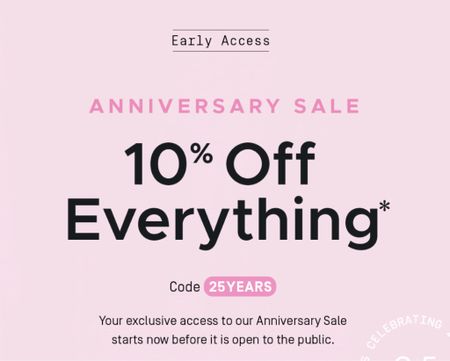 FASHIONPHILE Anniversary Sale 10% percent off everything use code 25YEARS