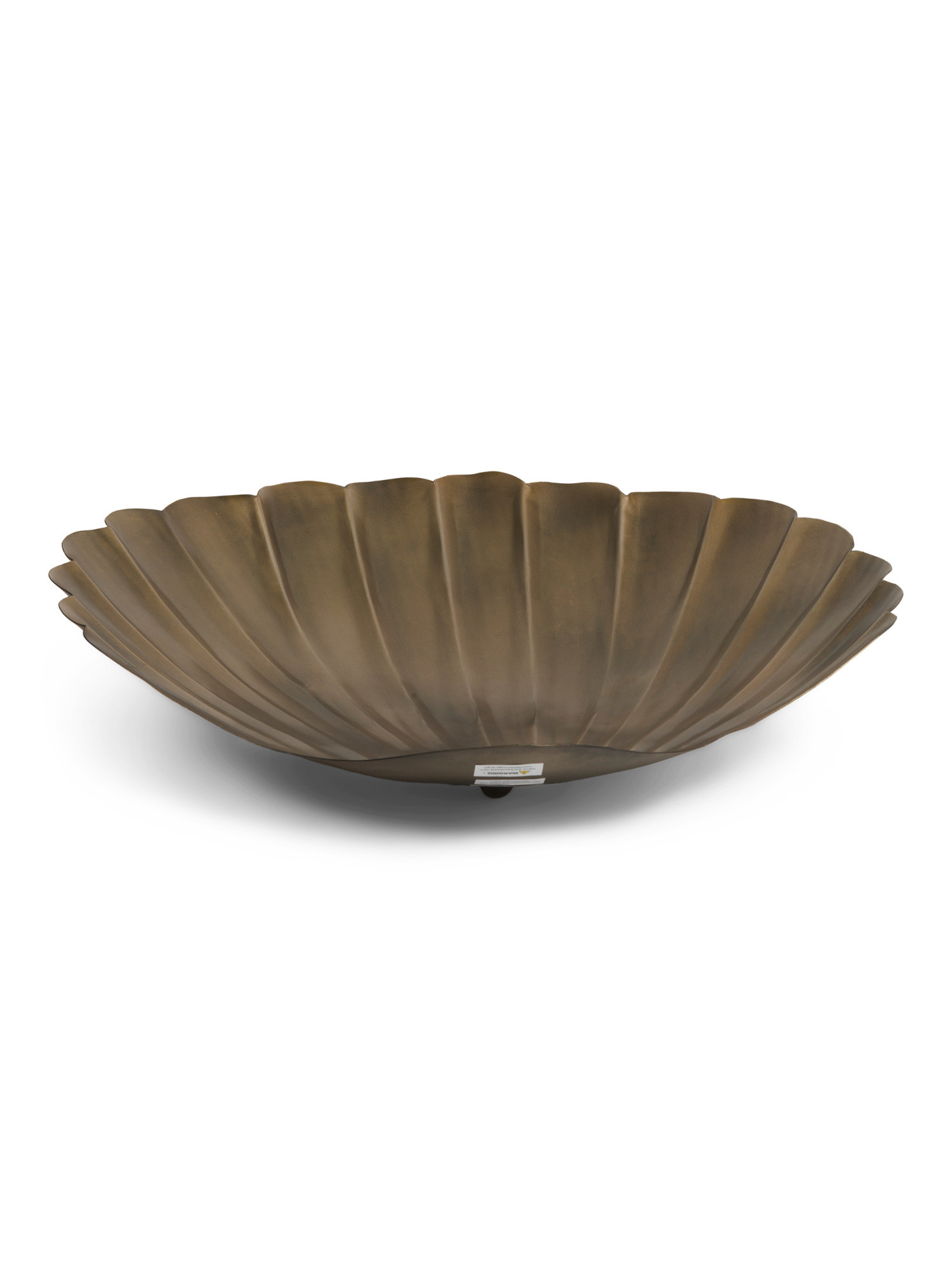 15.75x14.5x3 Seashell Iron Tray | TJ Maxx