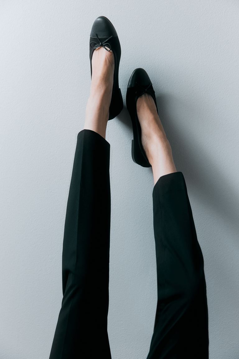 Ballet Flats - Black/canvas - Ladies | H&M US | H&M (US + CA)