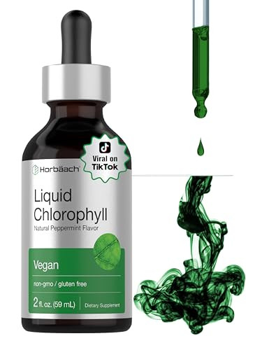 Amazon.com: Horb\u00e4ach Liquid Chlorophyll Drops | 2 fl oz | Natural Peppermint Flavor | Vegan,... | Amazon (US)