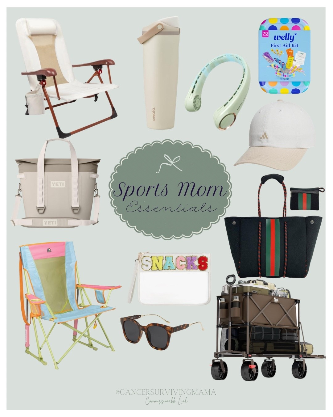 Sports mom season is in full swing ⚽️⚾️these are my game day essentials that live in my trunk and come with me to every practice + game. Comfy chairs, a big cooler, hands-free fan, snacks on snacks, sunnies, and a wagon that hauls everything so I don’t have to 😅 practical but still cute🤎

sports mom essentials, game day must haves, kids sports gear, folding camp chair, cooler bag, insulated tumbler, portable neck fan, first aid kit for kids, baseball mom essentials, soccer mom essentials, wagon for sports, trunk organization for moms, mom life finds, affordable mom finds, sports season essentials, spring sports, kids practice, mom life, mom hacks, relatable mom 

#LTKKids #LTKmomlife #LTKdayinmylife