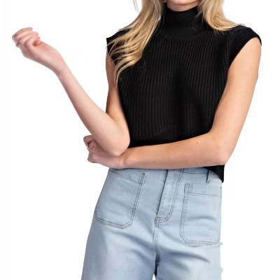 Women's Knit Cropped Sweater - ee:some M | Target