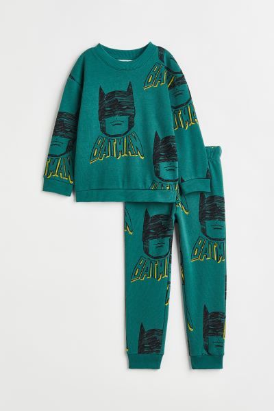 2-piece Printed Sweatshirt Set | H&M (US)