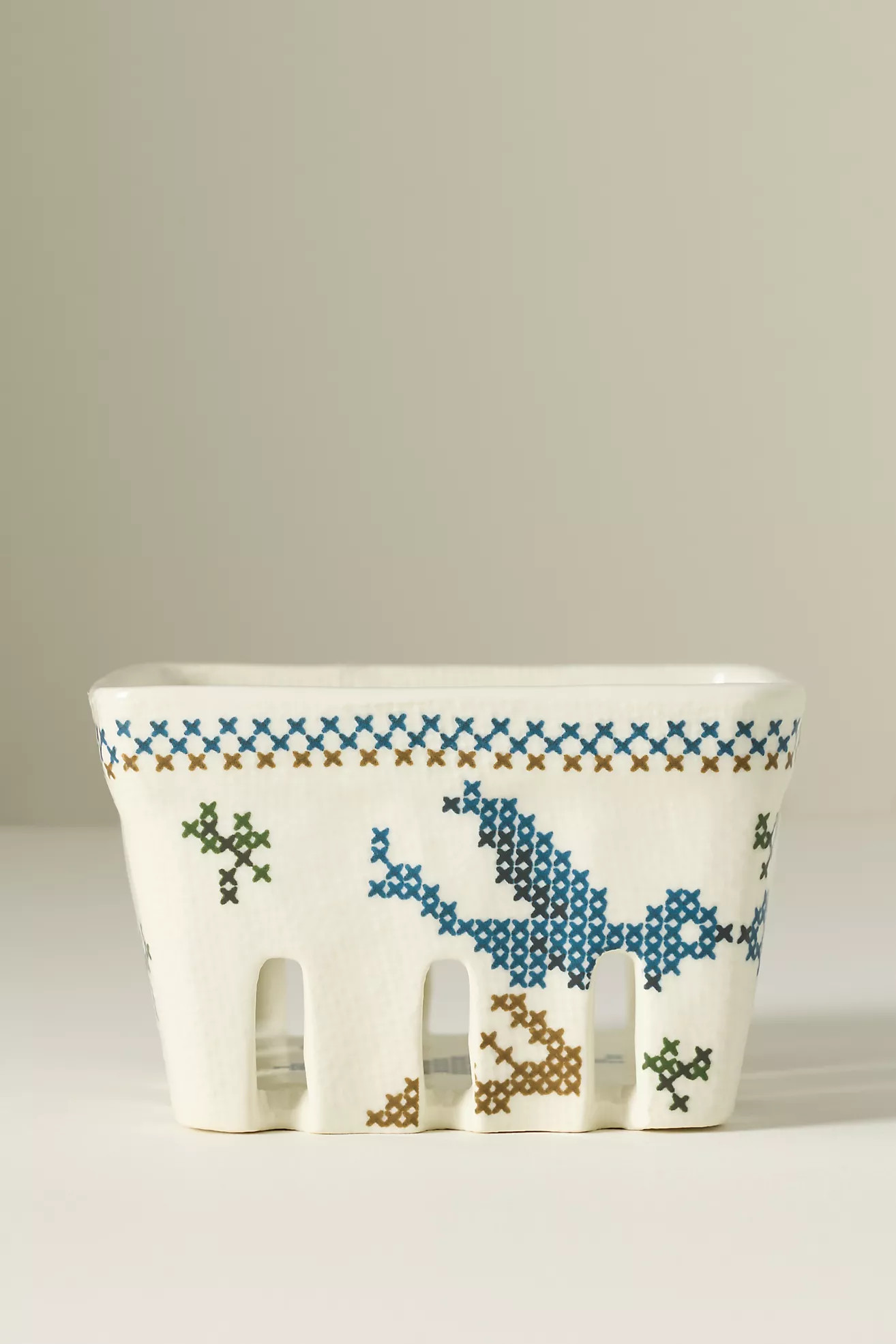 Harmonie Stoneware Berry Basket | Anthropologie (US)