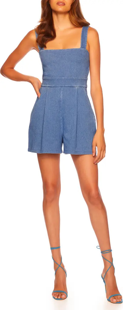 Susana Monaco Stretch Denim Romper | Nordstrom | Nordstrom
