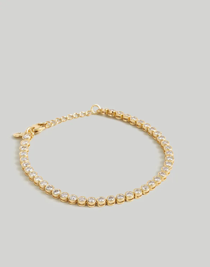 The Tennis Collection Bezel Set Crystal Bracelet | Madewell