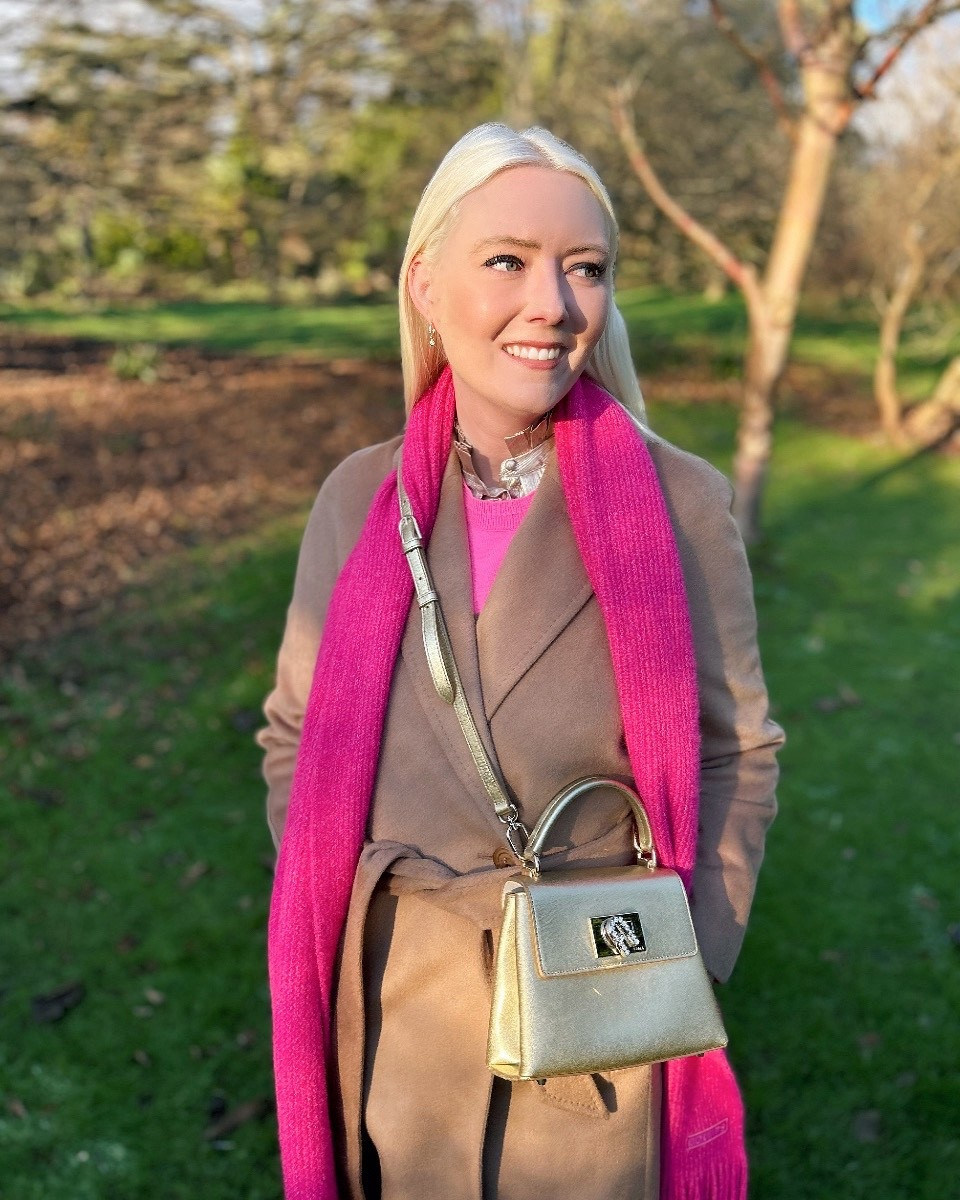 Bright pink accessories are the perfect partner to the LK Bennett Frances belted camel coat to channel those 1960s Accidentally Wes Anderson vibes. 

Don’t forget to use my 15% discount code REBECCALIPKINAUTHOR15 on all full price styles at LK Bennett! 

Throw in a gold bag for added pizazz! This bright pink knitted scarf by Joules is back in stock after selling out first time around 💕 

#LTKuk #LTKstyletip #LTKautumn