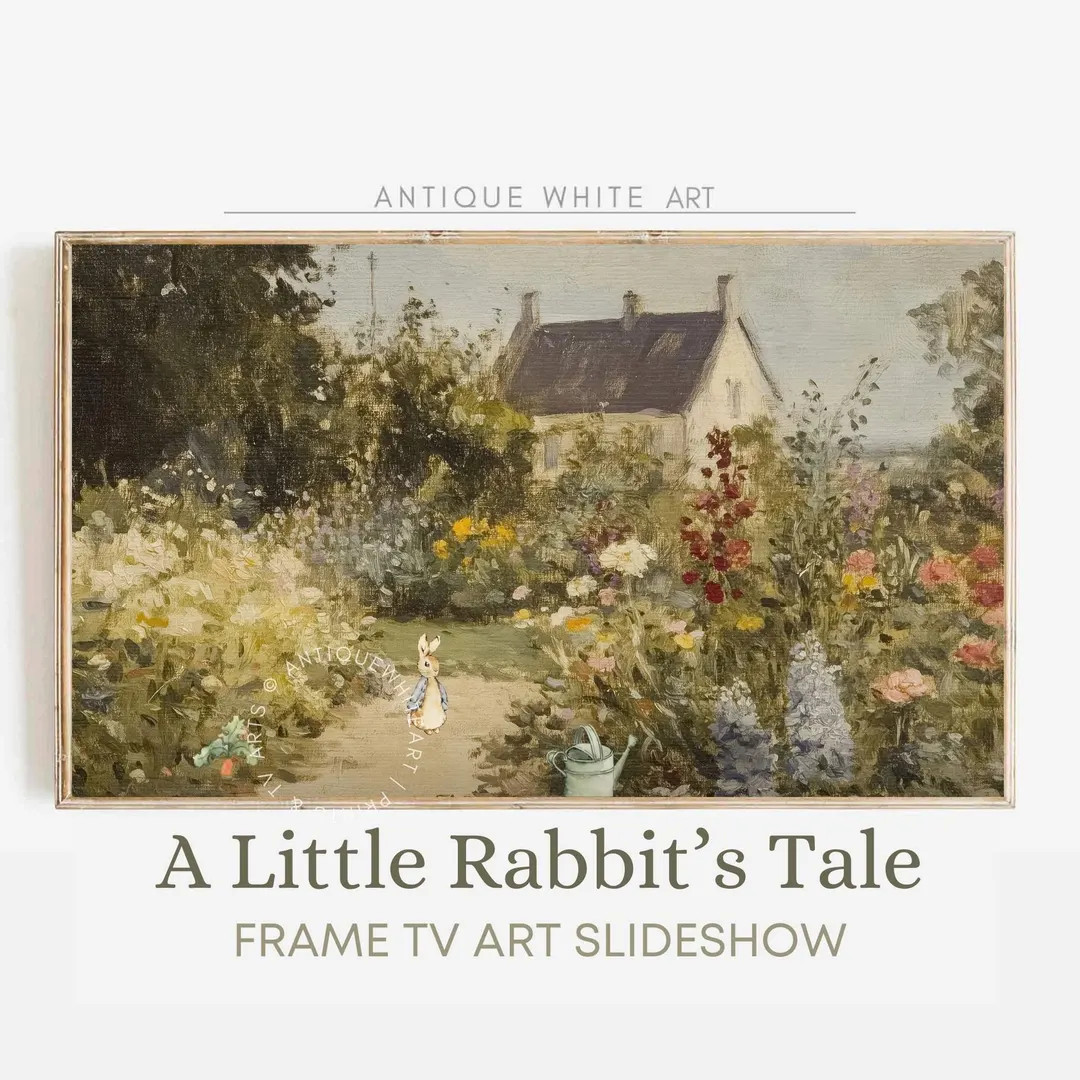 Easter Frame Tv Art, Animated Frame TV Slideshow, Vintage Spring Kid's Tv, Digital Download, Nurs... | Etsy (US)