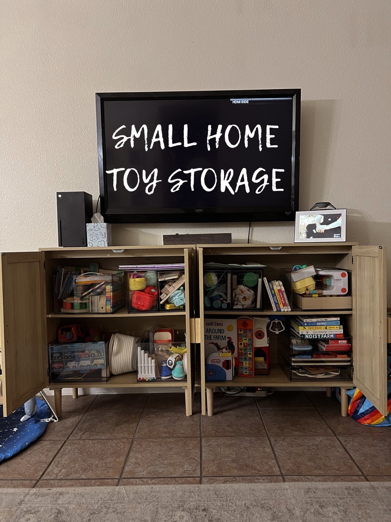 This is a project I’ve been wanting to complete for sooo long but needed to wait for the budget to do it right - so so happy with how it turned out 👏🏻 

#toystorage #storagesolutions #toystorageideas #playroom #smallhome 

#LTKBaby #LTKHome #LTKKids