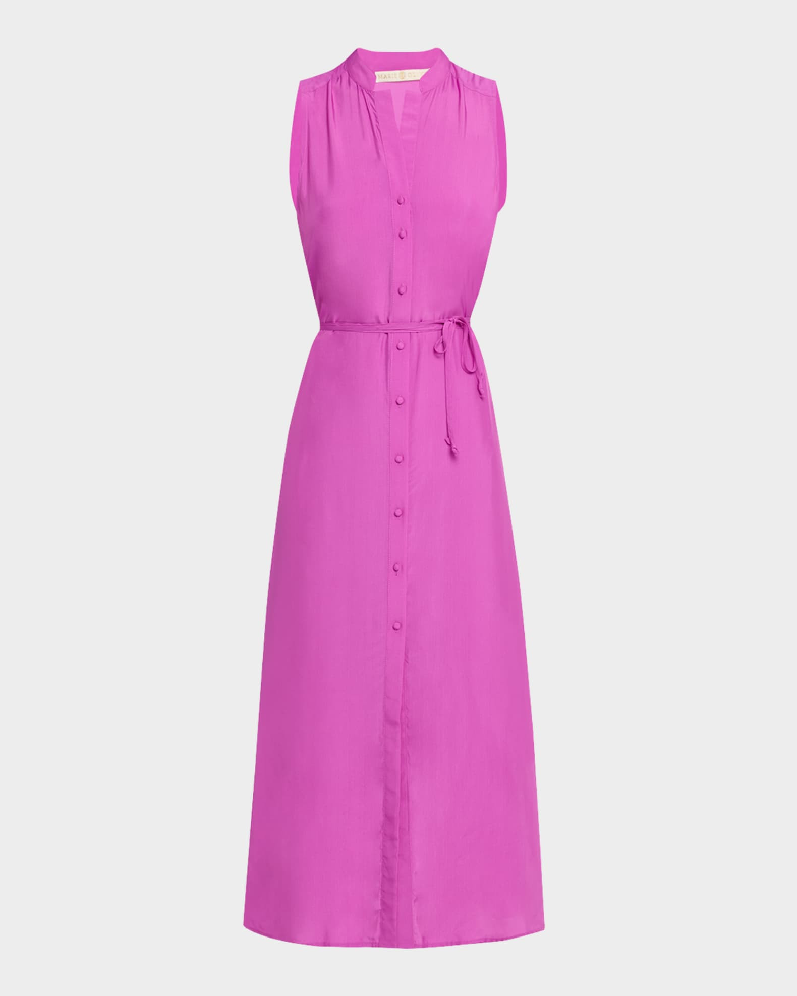 Marie Oliver Kirkley Sleeveless Side-Slit Midi Dress | Neiman Marcus