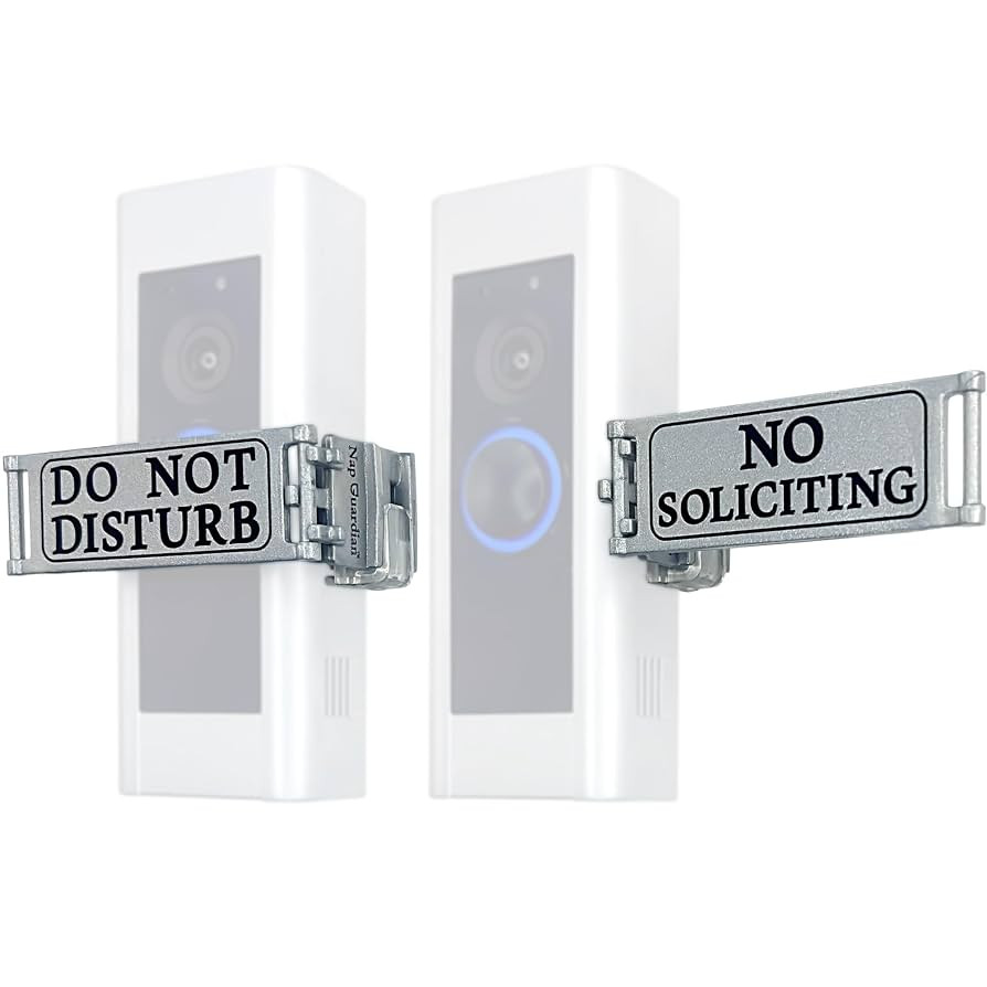 The Original - Invented in USA - Universal Fitting Doorbell Cover that Rotates from DO NOT DISTUR... | Amazon (US)
