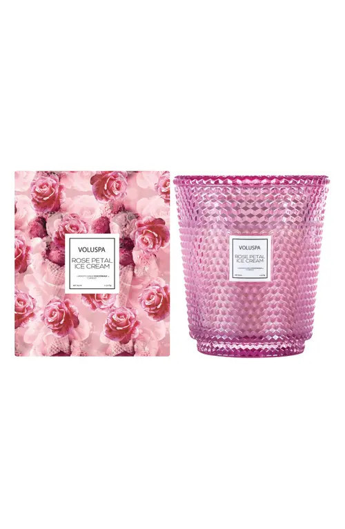 Voluspa Rose Petal Ice Cream Hearth 5-Wick Glass Candle at Nordstrom | Nordstrom