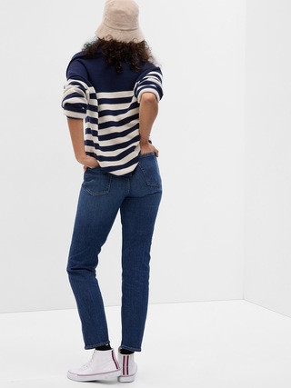 High Rise Cheeky Straight Jeans with Washwell | Gap (US)
