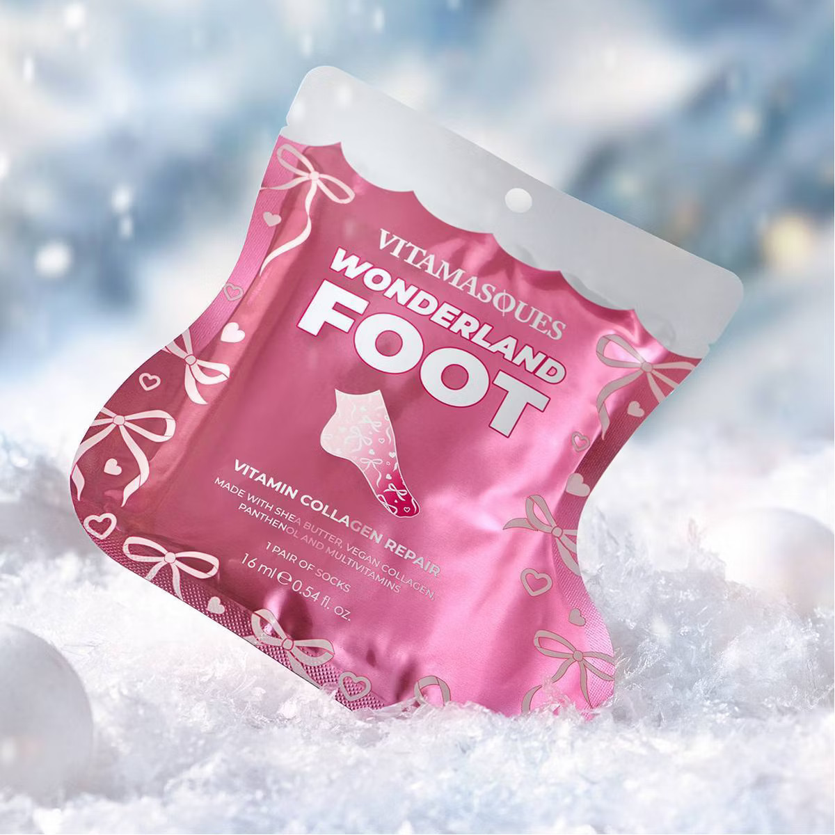 Vitamasques Stocking Stuffer Wonderland Moisturizing Foot Mask - 0.54 fl oz | Target