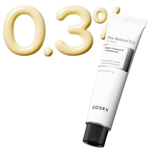 COSRX Retinol 0.3% Cream, 0.67 Oz, Anti-aging Eye & Neck Cream with Retinoid Treatment to Firm Skin, Reduce Wrinkles, Fine Lines, Signs of Aging, Gentle Daily Korean Skin Care | Amazon (US)