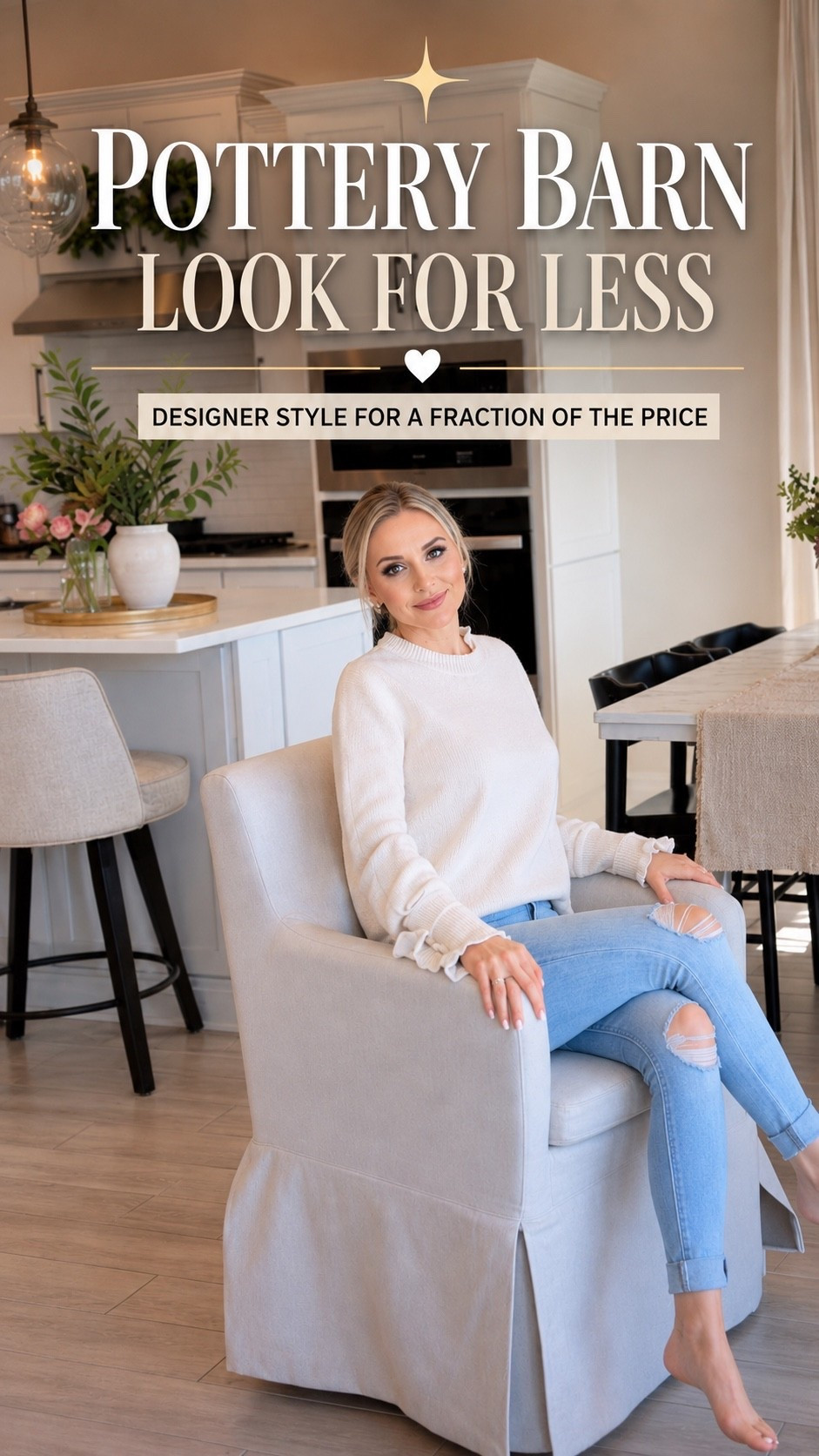 Pottery barn looks for less
I love this Walmart chair under $200

#LTKSaleAlert #LTKHome