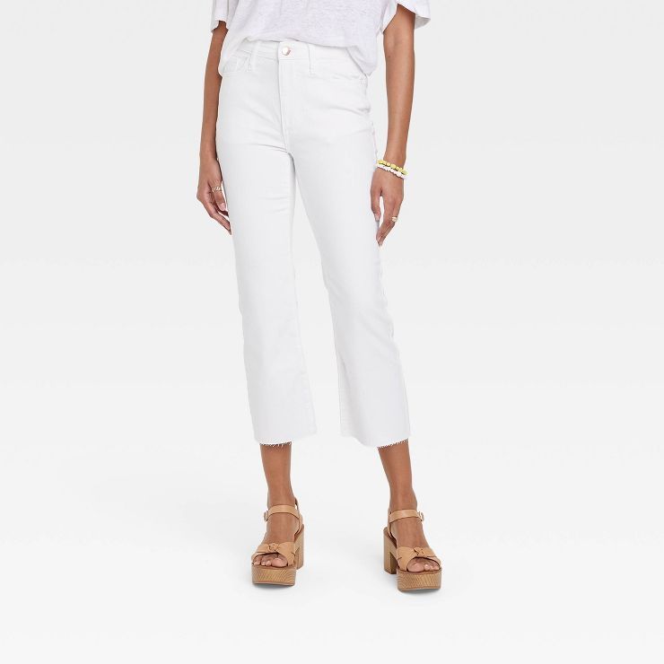Women's High-Rise Bootcut Jeans - Universal Thread™ White | Target