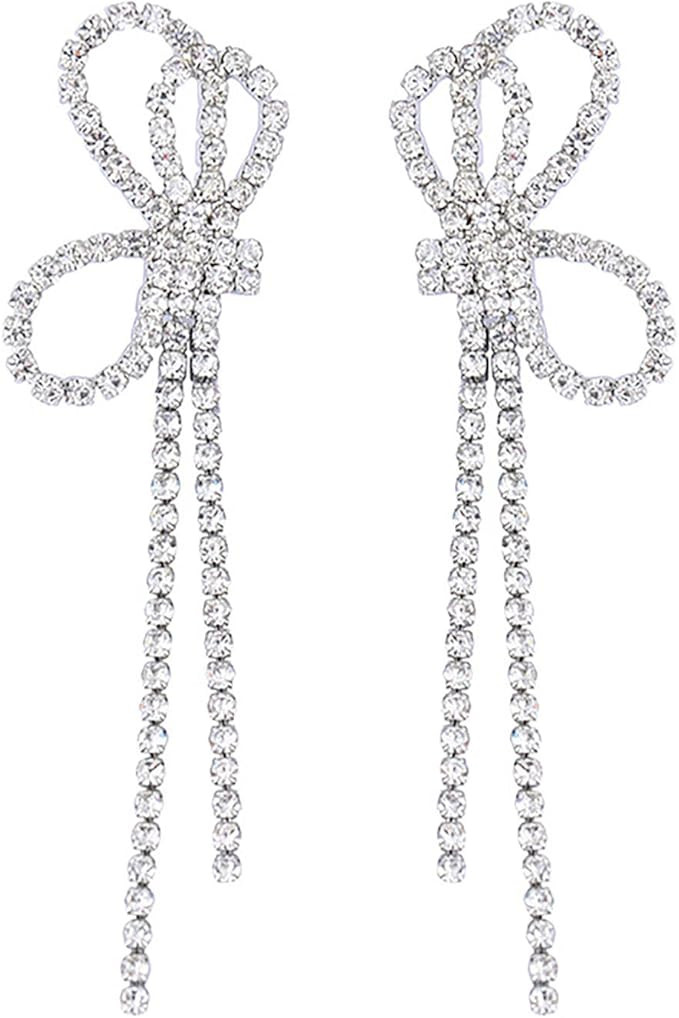MaraLota Long Tassel Crystal Chandelier Rhinestone Earrings for Women Sparkly Fringe Drop Dangle ... | Amazon (US)