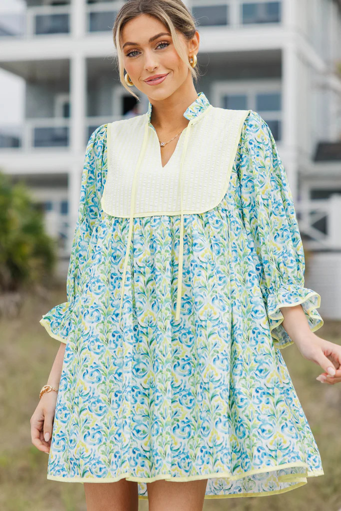 All The Little Things Blue Watercolor Dress | The Mint Julep Boutique