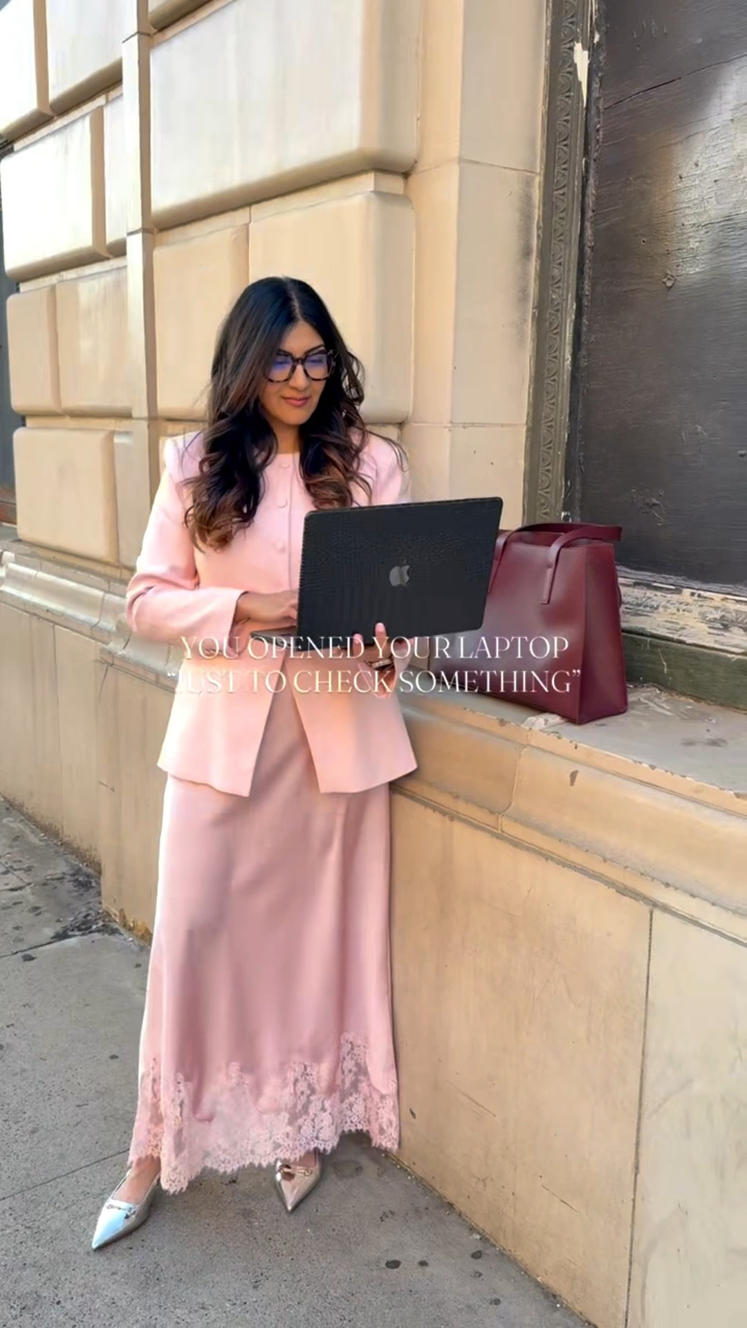 Spring workwear - I am on the go always at work and need fabrics and clothes that don’t fuss. This pink blazer and pink
Lace skirt are the perfect combination for my office outfit. 

Skirt runs tts wearing large 
Blazer runs tts wearing a large 

Save this for the mornings you’re running on coffee and vibes ☕️✨

Perfect for:
• office days 
• client meetings 
• presentations
• work dinners 
• polished everyday wear 

#LTKootd #LTKMidsize #LTKWorkwear
