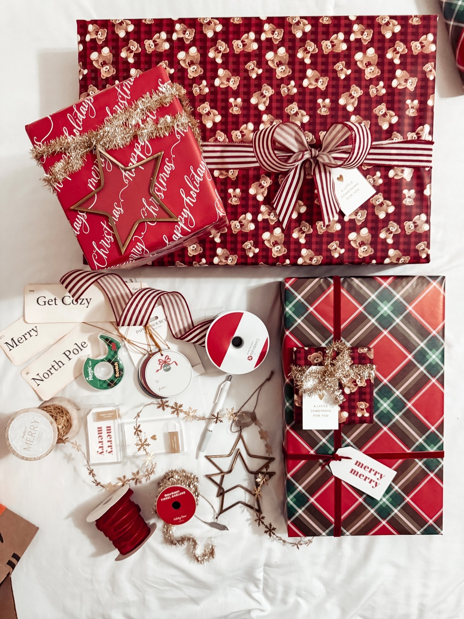 { christmas wrapping bits ⋆.𐙚 ̊

Gift Toppers . Holiday Ribbon . Wrapping Paper . Walmart Christmas . Anthropologie Snowflake Ribbon . Michaels Christmas Ribbon . Christmas Wrapping Inspo } 

#LTKmomlife #LTKHoliday #LTKHome