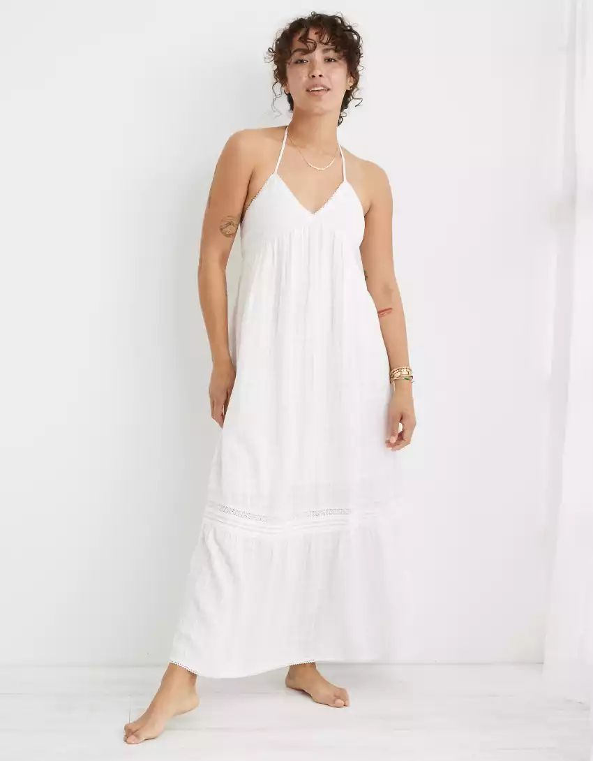 Aerie Low Back Maxi Dress | American Eagle Outfitters (US & CA)