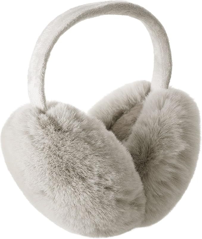 Simplicity Ear Muffs For Winter Women Foldable Faux Fur Ear Warmers Earmuffs | Amazon (US)