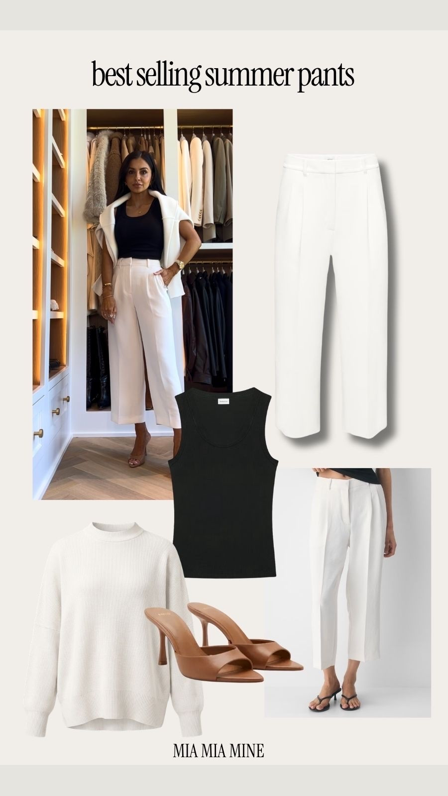 The perfect pants for summer / summer workwear / chic summer outfit 
Aritzia effortless cropped pants wearing a 00
Aritzia black tank wearing an XXS
Amazon bag that looks like Celine

#LTKWorkwear #LTKOver40 #LTKootd