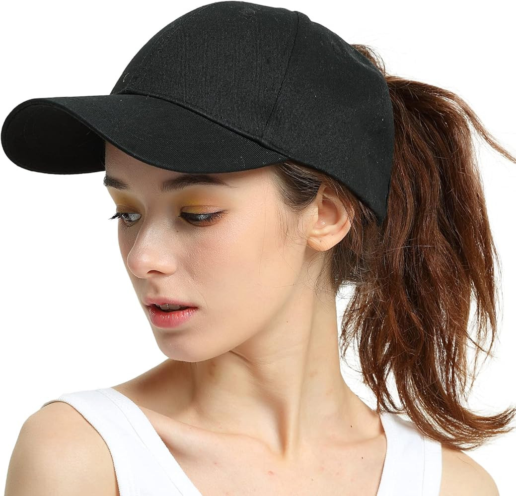 ProMindFun Womens Pony Hat High Ponytail Baseball Cap Girls Messy Bun Caps Camouflage Trucker Bad... | Amazon (US)