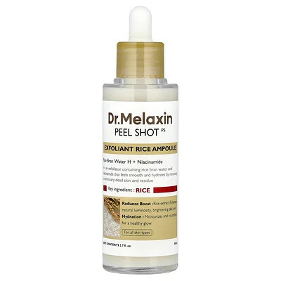 Dr.Melaxin, Peel Shot, Exfoliant Rice Ampoule, For All Skin Types, 2.7 fl oz (80 ml) | iHerb